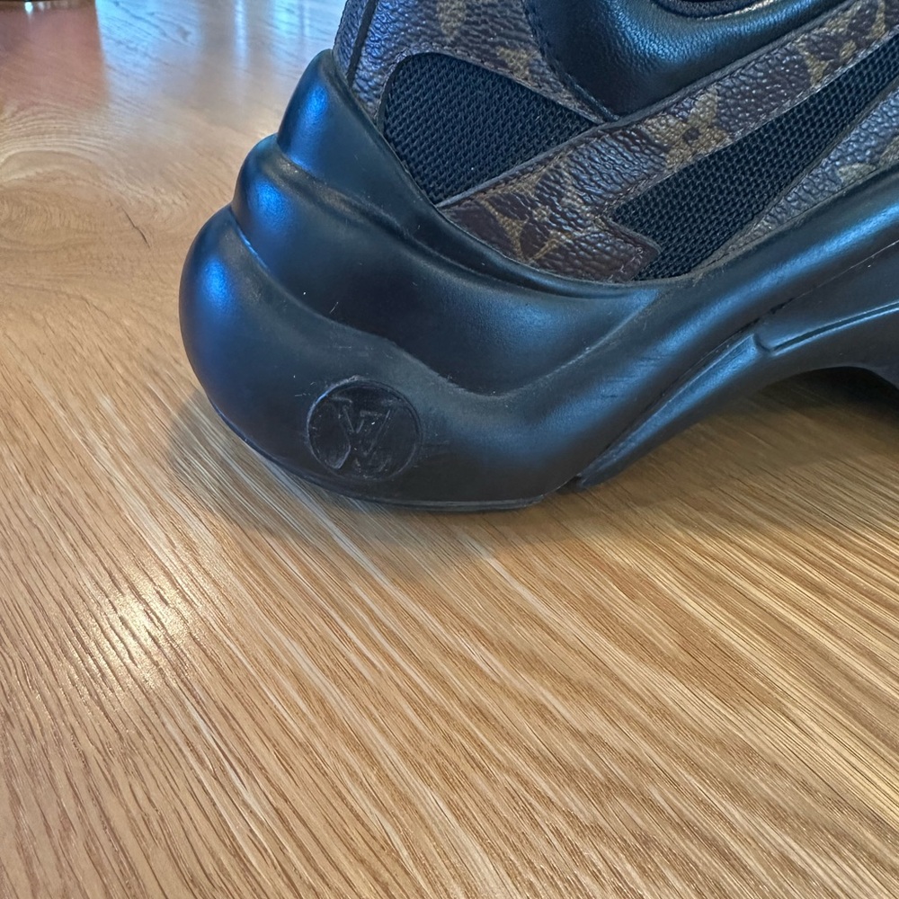 $1080 NEW 100% Auth Louis Vuitton LV Archlight Women's Sneaker 38 Black Monogram - Picture 4 of 11